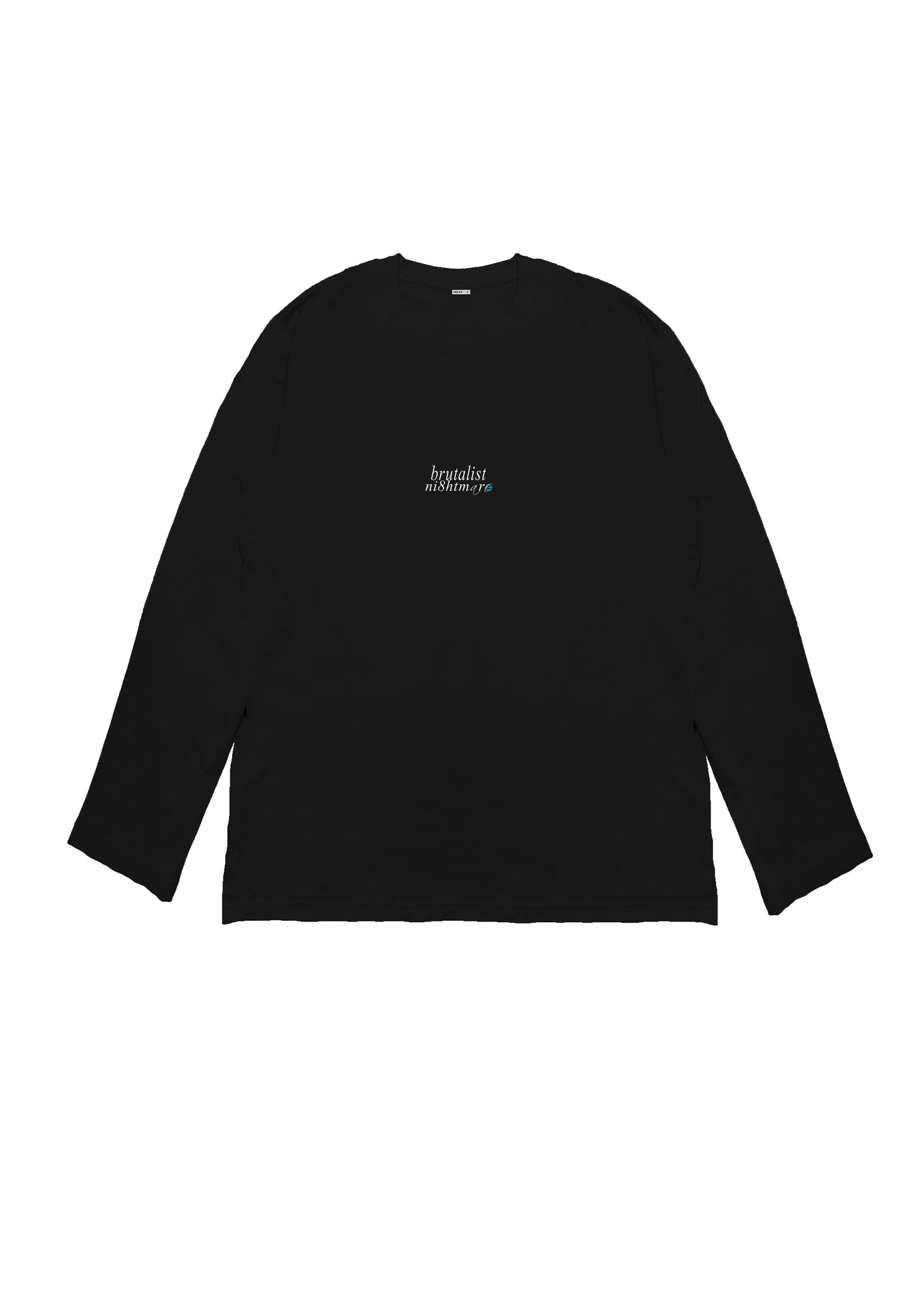 BRUTALIST NIGHTMARE LONGSLEEVE T-SHIRT - CARBON BLACK
